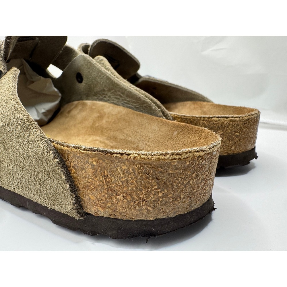 Authentic Birkenstock Boston Suede Clog Size 41 Regular Pre-2017 Yellow Print - Picture 11 of 16
